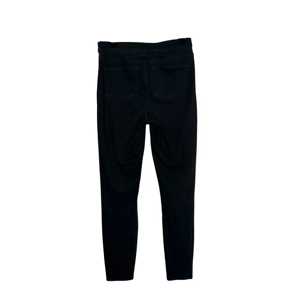 Spanx Black Skinny Jeans High Rise Stretch Denim Pants Womens Size Medium